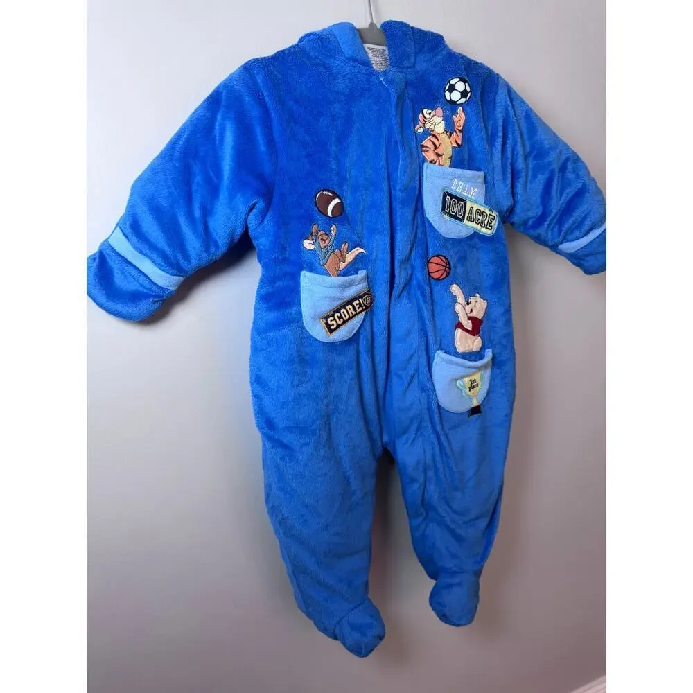 Disney Winnie the Pooh vintage baby bunting size 6-9 months